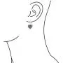 Puff Heart Shaped Guardian Angel Wings Feather Leverback Dangle Earrings For Women Oxidized 925 Sterling Silver