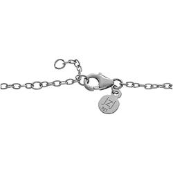 JZ by Jennifer Zeuner Sterling Silver Lucky Charm Bracelet Small: 6-3/4''