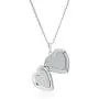 Sterling Silver Polished Heart Locket Pendant Necklace Sterling Silver Polished Heart Locket Pendant Necklace