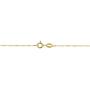 Kooljewelry Yellow Gold Plated Sterling Silver 1 mm Twisted Curb Chain Necklace