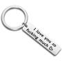 WUSUANED Couples Keychain I Love You So Fucking Much Valentines Day Jewelry Boyfriend Girlfriend Gift