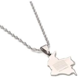 Colombia Map Pendant Necklace Map of Colombian Jewelry