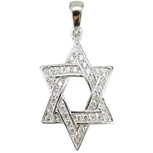DTJEWELS 0.40 Ct D/VVS1 Diamond Beautiful Star Of David Shape Pendant Necklace 14k White Gold Finish Valentine Day Gift DTJEWELS 0.40 Ct D/VVS1 Diamond Beautiful Star Of David Shape Pendant Necklace 14k White Gold Finish Valentine Day Gift