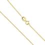 Sea of Ice Sterling Silver 1mm Round Cable Chain Necklace for Women, Girls, Men 14'' - 36''
