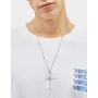 Easter Gifts Women Mens Cross Necklace 925 Sterling Silver Unisex Crufix Necklaces for Boys Girls with Strong 24 Inches Long Chain Jewelry