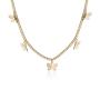 Aimimier Bohemian Choker Necklace Butterfly Collar Necklace Boho Prom Party Festival Jewelry for Women and Girls (Gold)