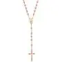 JOYT Jewelry New Catholic 6mm Beads Sterling Rose Gold Plated Long Rosary Necklace JOYT Jewelry New Catholic 6mm Beads Sterling Rose Gold Plated Long Rosary Necklace