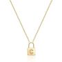 Turandoss Gold Initial Lock Necklaces for Women, 14K Gold Plated Dainty Personalized Initial CZ Letter Padlock Pendant Gold Lock Necklaces for Women Girls Trendy Jewelry Gifts Turandoss Gold Initial Lock Necklaces for Women, 14K Gold Plated Dainty Personalized Initial CZ Letter Padlock Pendant Gold Lock Necklaces for Women Girls Trendy Jewelry Gifts