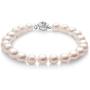 Pearl Bracelets Genuine Freshwater Cultured 7-8mm/8-9mm Pearl Bracelet with Flower Clasp Jewelry Gift for Women Wife Girls Mother