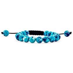 Round Ball Bead Faceted Gemstones Shamballa Inspired Strand Bracelet For Men Women Cord String Adjustable 10MM