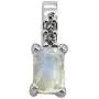 YoTreasure 0.58 ct Moonstone Solid 925 Sterling Silver Chain Pendant YoTreasure 0.58 ct Moonstone Solid 925 Sterling Silver Chain Pendant