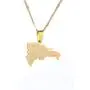 Yidan Stainless Steel The Dominican Republic Map Pendant Necklace for Women Trendy Jewelry Map of Dominican Yidan Stainless Steel The Dominican Republic Map Pendant Necklace for Women Trendy Jewelry Map of Dominican