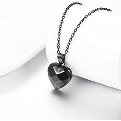 U7 Womens Tiny Heart Necklace Stainless Steel Link Chain 3D Vivid Love Hearts Pendant for Girls Lover, Customizable