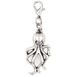 Its All About...You! Octopus Clip on Charm Perfect for Necklaces and Bracelets 94Ac