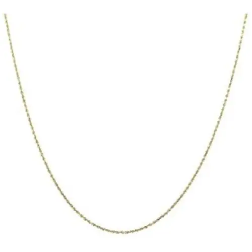 14K Gold 0.8MM Thin Rope Chain Necklace- Available in Yellow, White or Rose-16''-24''- Perfect For Alone or With Pendants