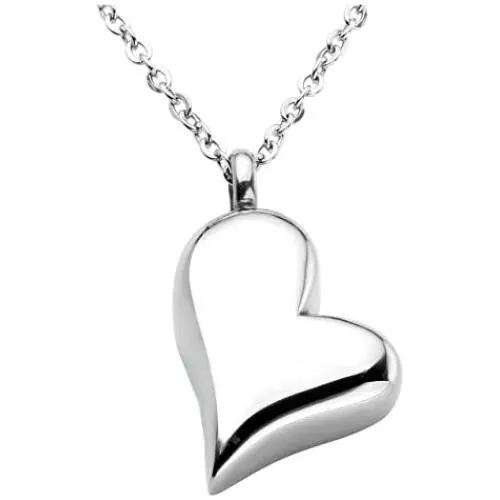 Jovivi Personalized Custom Stainless Steel Heart Urn Necklaces for Ashes Memorial Pendant Keepsake Cremation Jewelry with Filler Kit & Gift Box Jovivi Personalized Custom Stainless Steel Heart Urn Necklaces for Ashes Memorial Pendant Keepsake Cremation Jewelry with Filler Kit & Gift Box