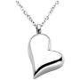 Jovivi Personalized Custom Stainless Steel Heart Urn Necklaces for Ashes Memorial Pendant Keepsake Cremation Jewelry with Filler Kit & Gift Box