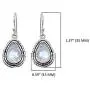 YoTreasure 1.35'' Moonstone Dangle Earrings Solid 925 Sterling Silver Jewelry YoTreasure 1.35'' Moonstone Dangle Earrings Solid 925 Sterling Silver Jewelry