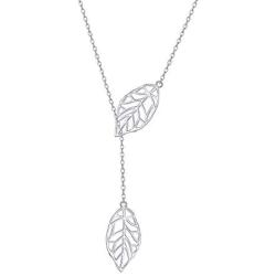 Long Necklace Sterling Silver Larait Bar Y Lariat Long Chain Drop Adjustable Necklace Gift for Her, 30''