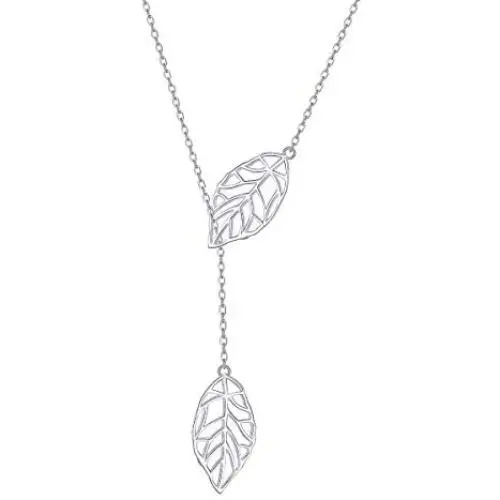 Long Necklace Sterling Silver Larait Bar Y Lariat Long Chain Drop Adjustable Necklace Gift for Her, 30''