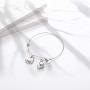 Ubrand 12 Constellation Bracelet, Stainless Steel 12 Constellations and Letter Pendant Bracelet Adjustable Stainless Steel Bracelet for Girls, Ladies, Boys, Mens