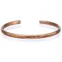 Hand Forged 100% Copper Bracelet ~ Made with Solid and High Gauge Pure Copper ~ Hammered 4 mm Bangle ~ Effectively Relief of Joint Pain, Arthritis, Joint Inflammation and Skin Allergies. (6.5)