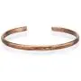Hand Forged 100% Copper Bracelet ~ Made with Solid and High Gauge Pure Copper ~ Hammered 4 mm Bangle ~ Effectively Relief of Joint Pain, Arthritis, Joint Inflammation and Skin Allergies. (6.5)