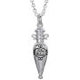 HARRY POTTER Silver Plated Felix Felicis Potion in The Bottle Pendant Necklace, 18” Chain