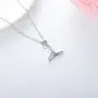 Mermaid Tail Necklace 925 Sterling Silver Heart Y Necklaces Jewelry Valentines Day Gift for Women Mermaid Tail Necklace 925 Sterling Silver Heart Y Necklaces Jewelry Valentines Day Gift for Women