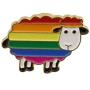 POTIY Rainbow Sheep LGBT Pin LGBT Lesbian Pride Jewelry Gay Pride Jewelry Gift for Men or Women