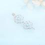 LGSY Sterling Silver Twisted Ball Pearl Cage Pendants for Women, Essential Oil Diffuser Lockets for Pearl Jewelry