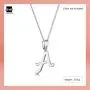 Amberta 925 Sterling Silver Alphabet Letter Pendant - Personalized Charm for Women - Stackable Symbol - Various Styles Amberta 925 Sterling Silver Alphabet Letter Pendant - Personalized Charm for Women - Stackable Symbol - Various Styles