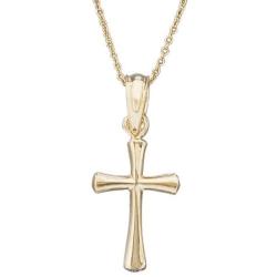 14k Gold Boys & Girls Small Cross Necklace