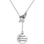 TIIMG Hairdresser Necklace She Left Beauty Whenever She Went Hairdresser Graduation Gifts Hair Stylist Jewelry