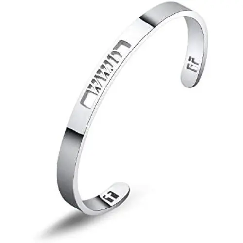 WUSUANED Religious Jewelry Christian Bracelet Faith WWJD Cross Cuff Bracelet Baptism Gift for Women WUSUANED Religious Jewelry Christian Bracelet Faith WWJD Cross Cuff Bracelet Baptism Gift for Women