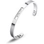 WUSUANED Religious Jewelry Christian Bracelet Faith WWJD Cross Cuff Bracelet Baptism Gift for Women