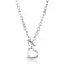 ELYA Stainless Steel Cable Chain Open Heart Toggle Necklace - 18 Inches ELYA Stainless Steel Cable Chain Open Heart Toggle Necklace - 18 Inches