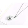 Nkoluky Urn Necklace for Ashes Memorial Heart Locket Stainless Steel Plated Pendant Keepsake Jewelry