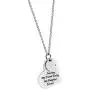 Daughter Gift from Mom or Dad - MY LITTLE GIRL YESTERDAY MY FRIEND TODAY MY DAUGHTER FOREVER Heart Pendant Necklace for Women & Teen Girls