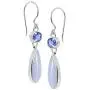 Silpada Paradise Found Natural Blue Lace Agate and Quartz Drop Earrings in Sterling Silver Silpada Paradise Found Natural Blue Lace Agate and Quartz Drop Earrings in Sterling Silver