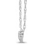 Sterling Silver Diamond Heart Pendant Necklace (1/10-1/4 cttw, I-J Color, I2-I3 Clarity), 18''