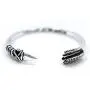 HAN CHOLO Arrow Bangle Bracelet Silver Adjustable One Size HAN CHOLO Arrow Bangle Bracelet Silver Adjustable One Size
