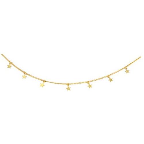 ROSTIVO Star Necklace for Women Trendy Star Necklace Choker for Girls (Gold)