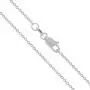 Honolulu Jewelry Company 14K Solid White Gold Cable Chain Necklace