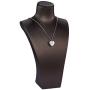 Valyria Heart Cremation Urn Necklace Memorial Keepsake Jewelry - Engraved I Used to be his Angel, Now Hes Mine