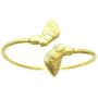Egyptian Pyramid, Queen Nefertiti, Fist Piece 100% Solid Brass Cuff Bangle Bracelet