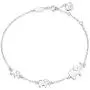 BlingGem 3 Elephants Bracelet for 3 Generation 925 Sterling Silver Elephant Bracelet Women Animal Jewelry Mothers Gift for Mom Daughter Generations Family