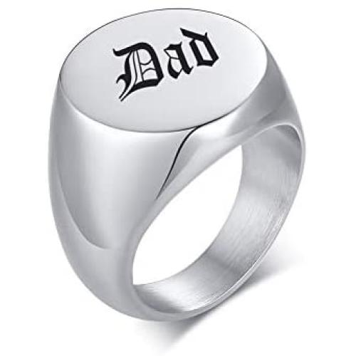 MPRAINBOW Stainless Steel Urn Signet Ring for Men Cremation Jewelry for Ashes Jewelry for Ashes Urn Jewelry