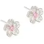 925 Sterling Silver Plated Color Flower Stud Earrings for Women Teen Girls 925 Sterling Silver Plated Color Flower Stud Earrings for Women Teen Girls
