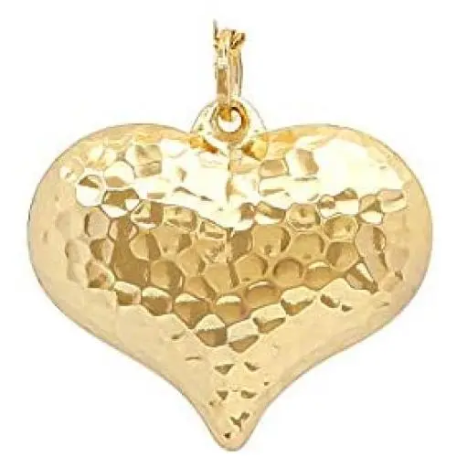 Pori Jewelers 14K Solid Yellow Gold Heart Charm Pendants- Multiple Styles Available Pori Jewelers 14K Solid Yellow Gold Heart Charm Pendants- Multiple Styles Available